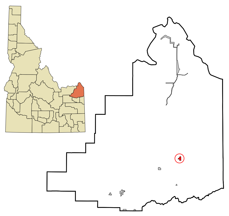Locator map of Warm River