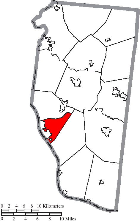 Locator map of Ohio