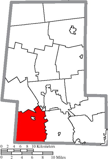 Locator map of Union
