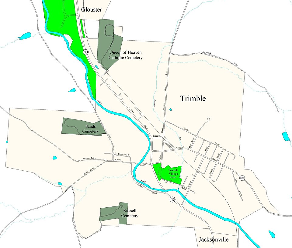 Locator map of Trimble