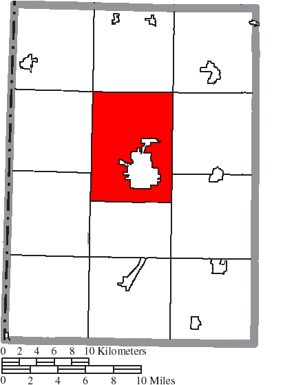 Locator map of Washington