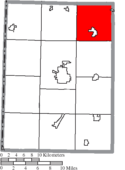Locator map of Harrison