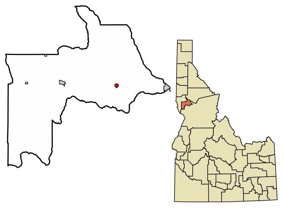 Locator map of Nezperce