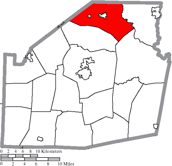 Locator map of Fairfield