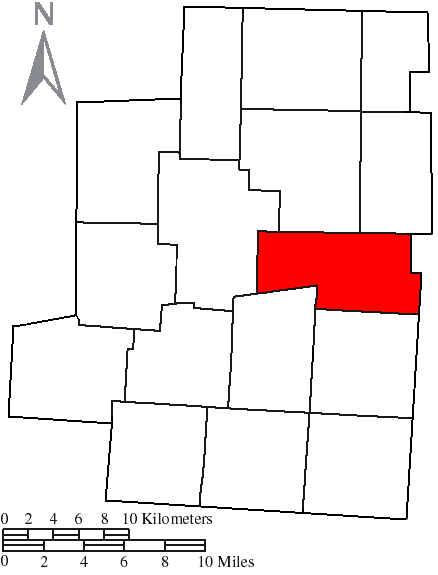 Locator map of Franklin