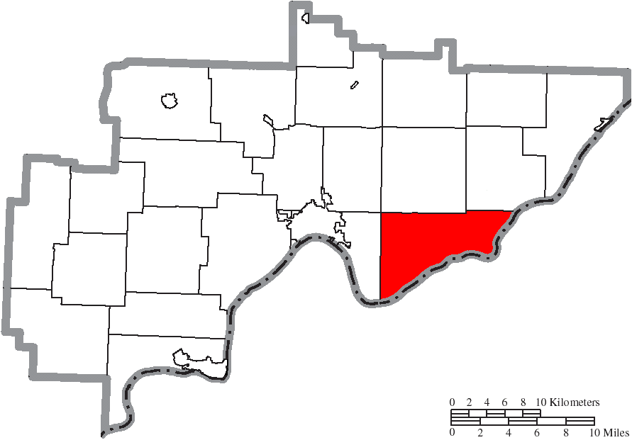 Locator map of Newport