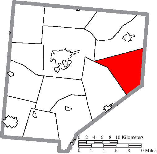 Locator map of Wayne