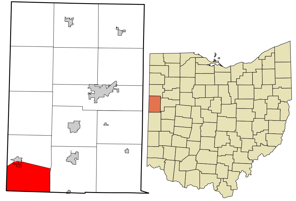 Locator map of Gibson