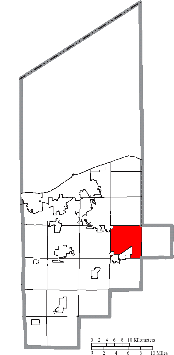 Locator map of Eaton