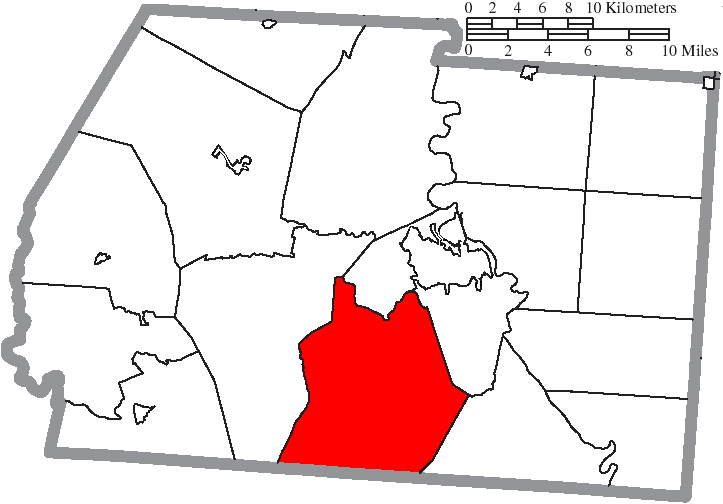 Locator map of Huntington