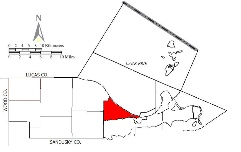 Locator map of Erie