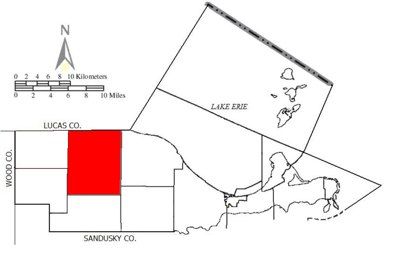 Locator map of Benton