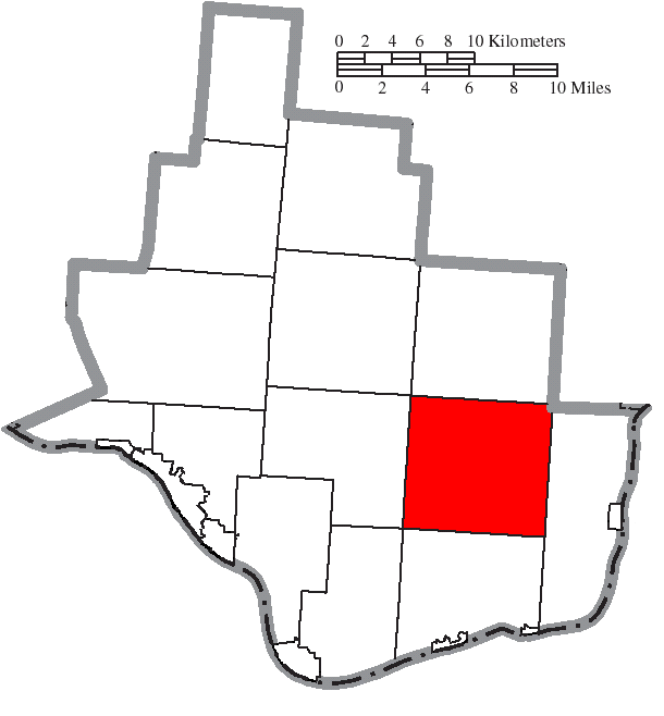 Locator map of Windsor