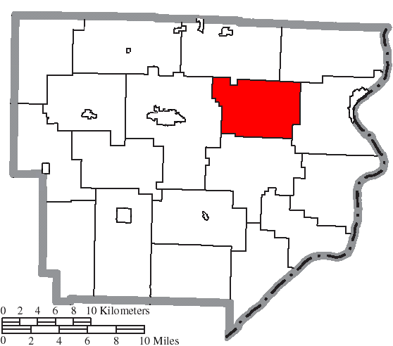 Locator map of Adams