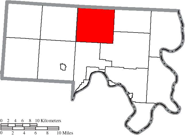 Locator map of Bedford