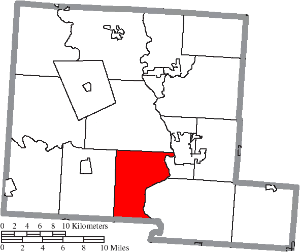 Locator map of Wayne