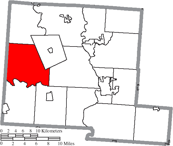 Locator map of Monroe