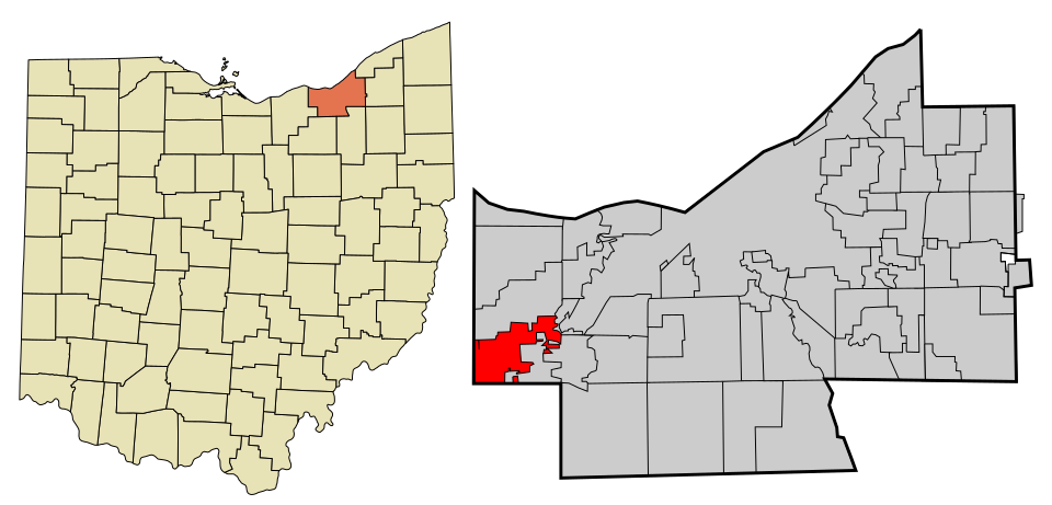 Locator map of Olmsted