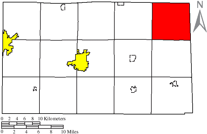 Locator map of Thompson