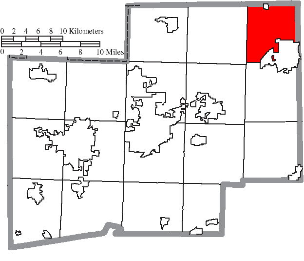 Locator map of Lexington
