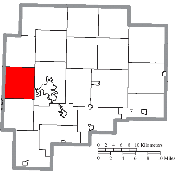 Locator map of Adams