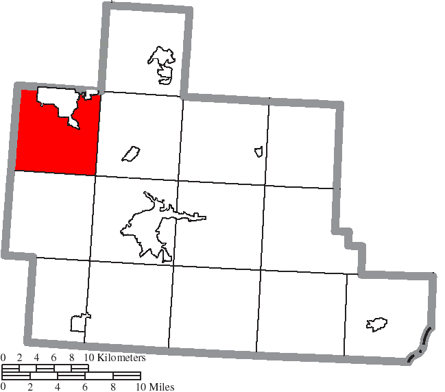 Locator map of York