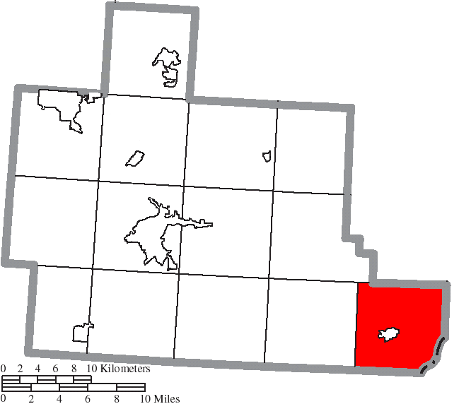 Locator map of Troy