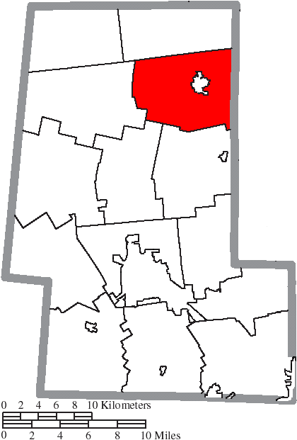Locator map of Claibourne
