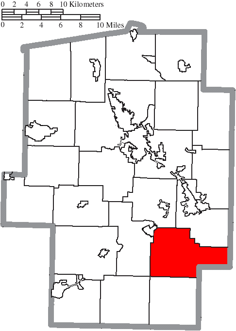 Locator map of Rush