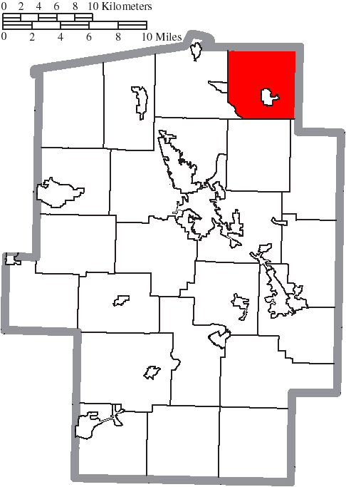 Locator map of Sandy