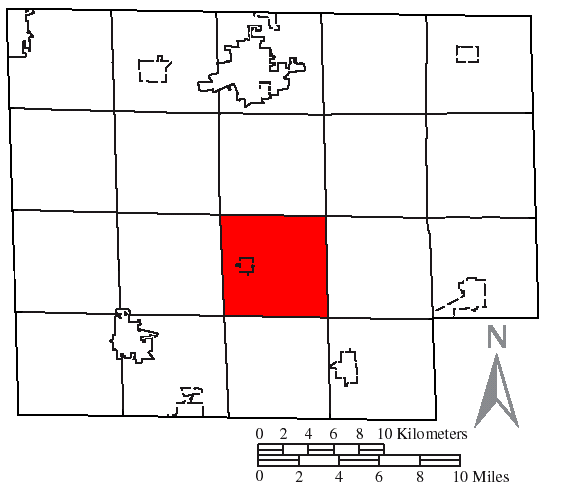 Locator map of Fairfield