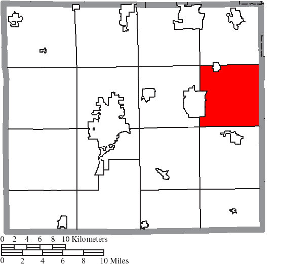 Locator map of Baughman