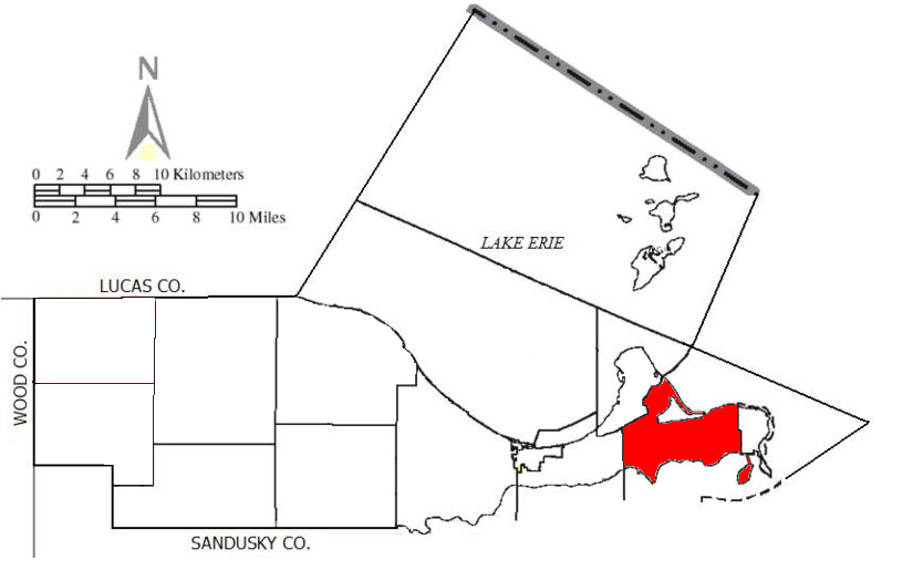 Locator map of Danbury
