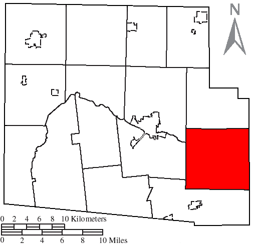 Locator map of Dudley