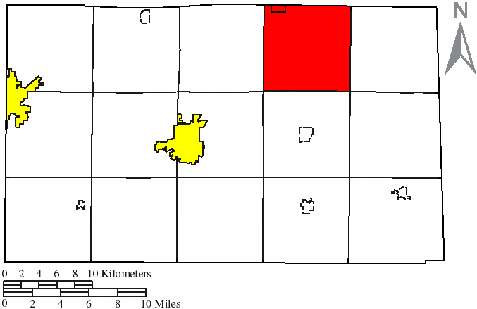 Locator map of Adams
