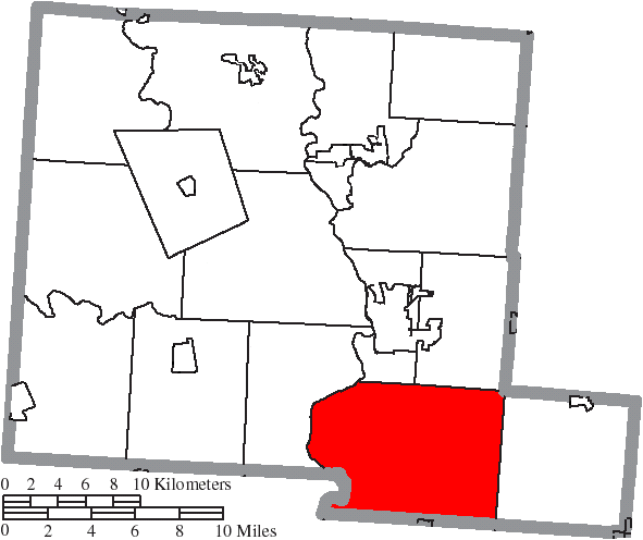 Locator map of Pickaway