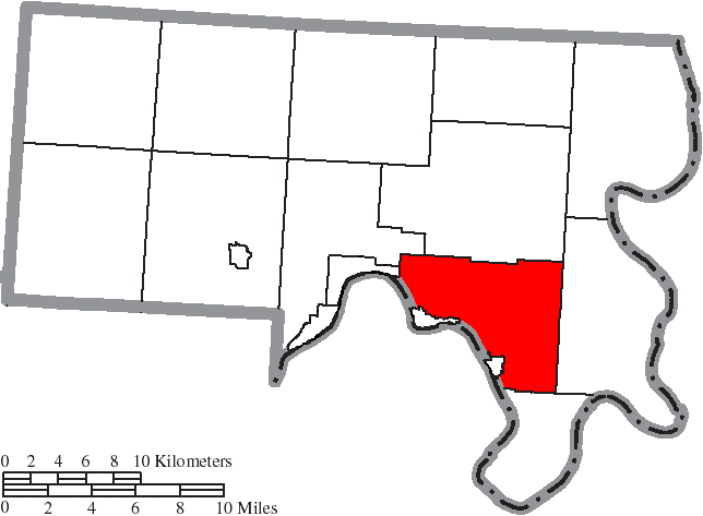 Locator map of Sutton