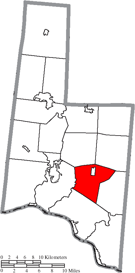 Locator map of Jefferson