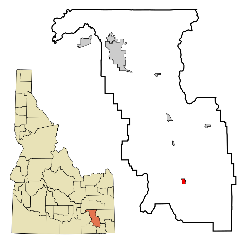 Locator map of Downey