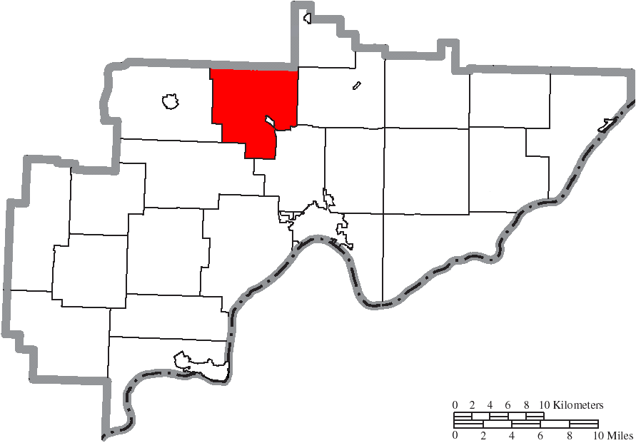 Locator map of Adams