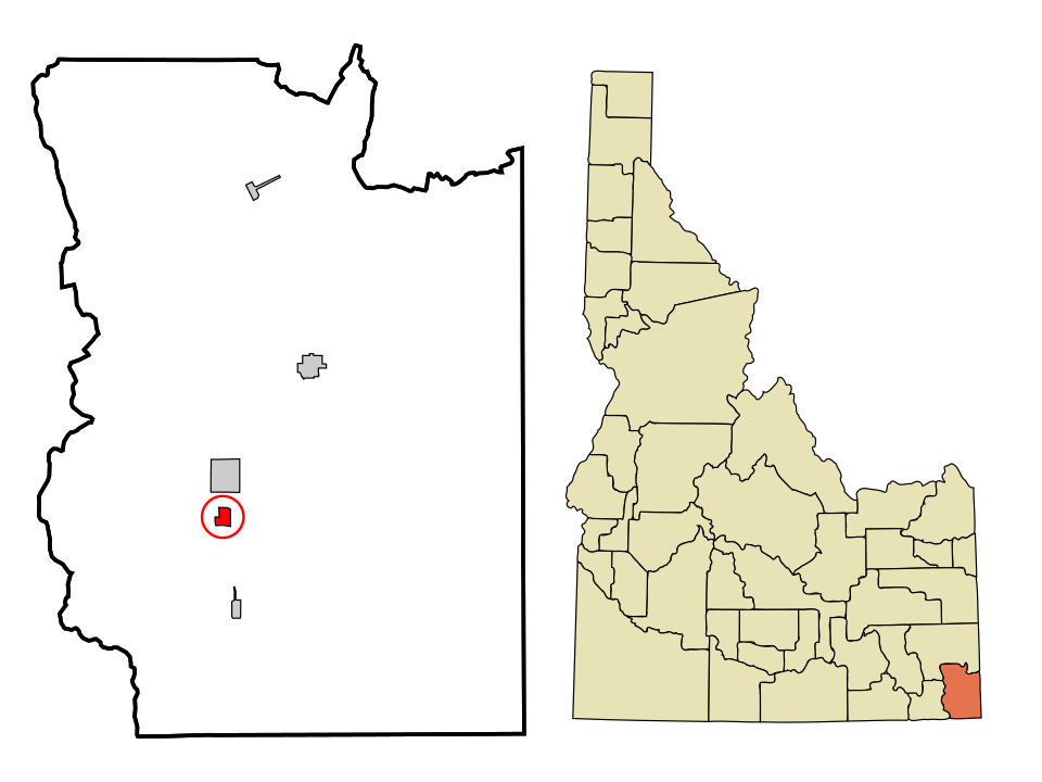 Locator map of Bloomington