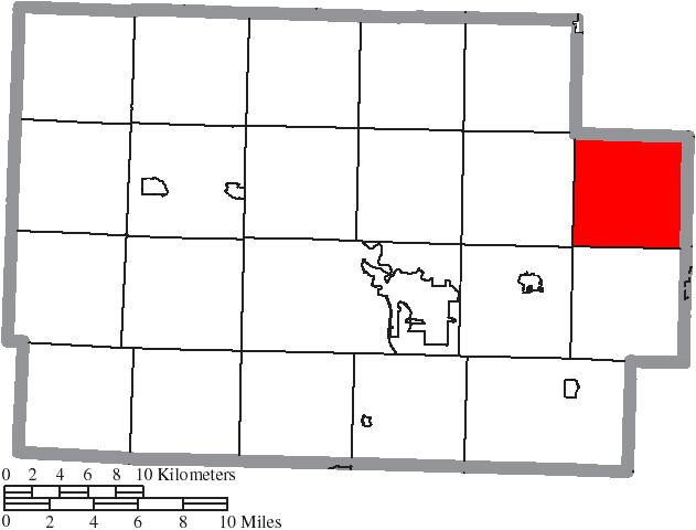 Locator map of Adams