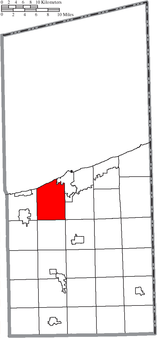 Locator map of Saybrook
