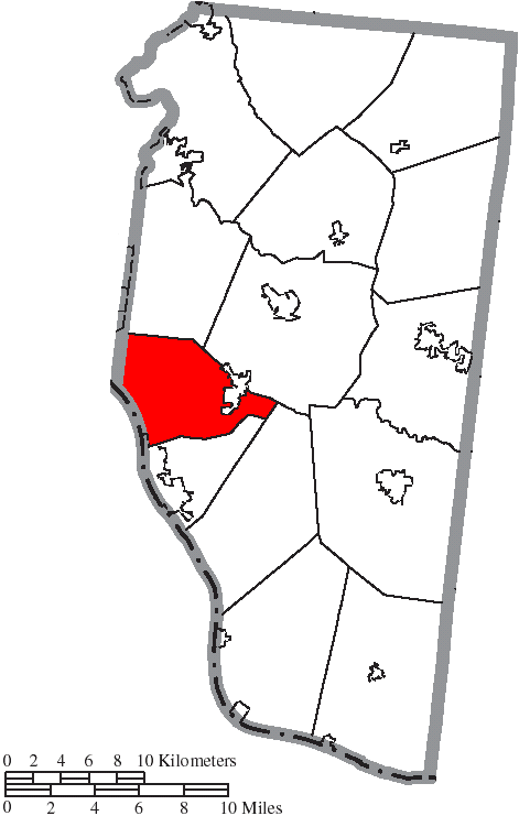 Locator map of Pierce