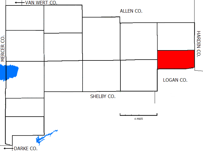 Locator map of Goshen