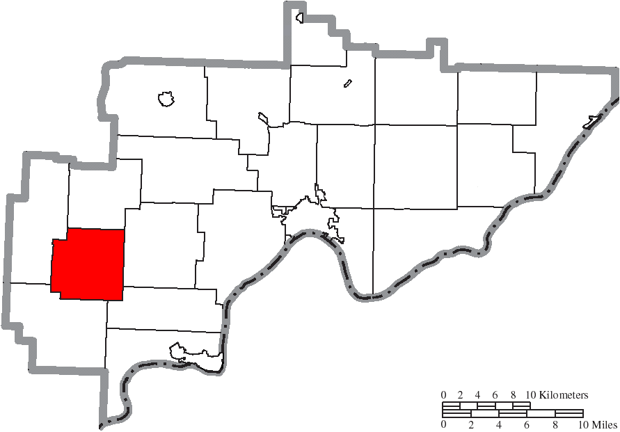 Locator map of Fairfield