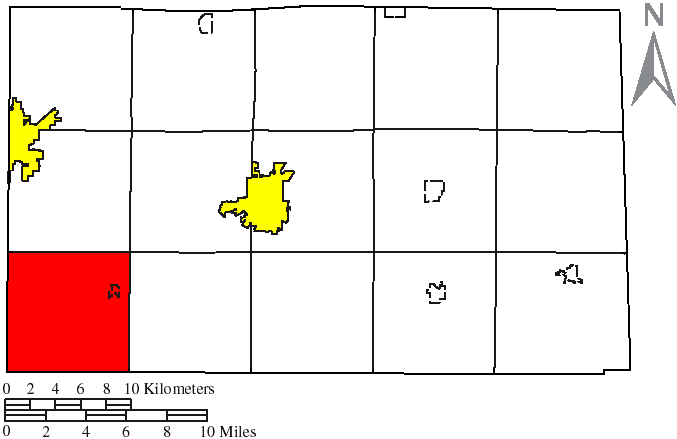 Locator map of Big Spring