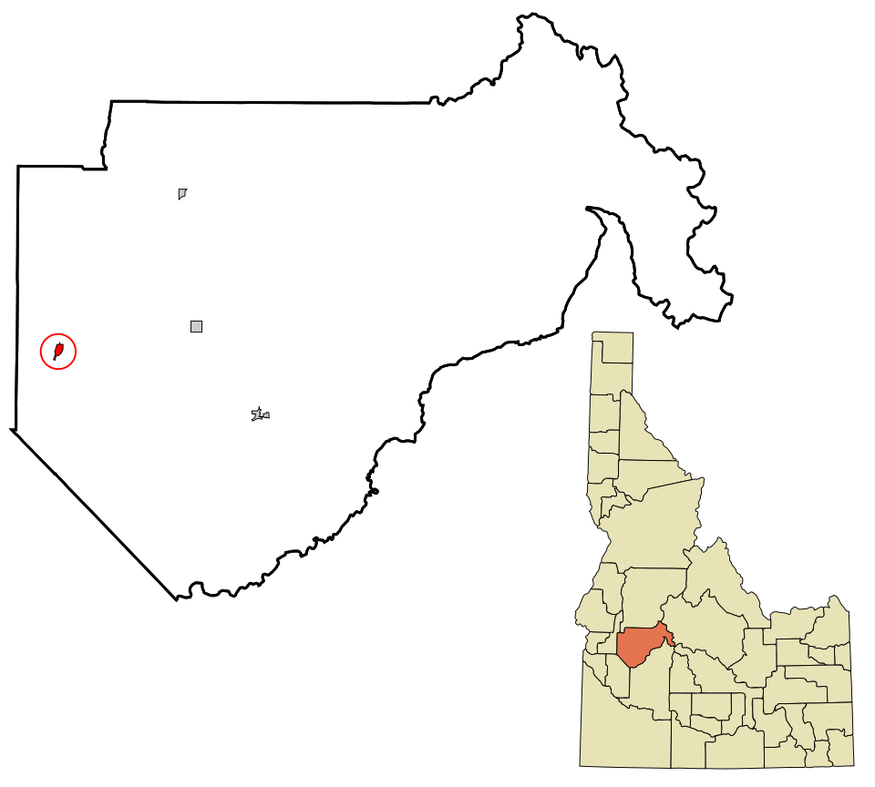 Locator map of Horseshoe Bend