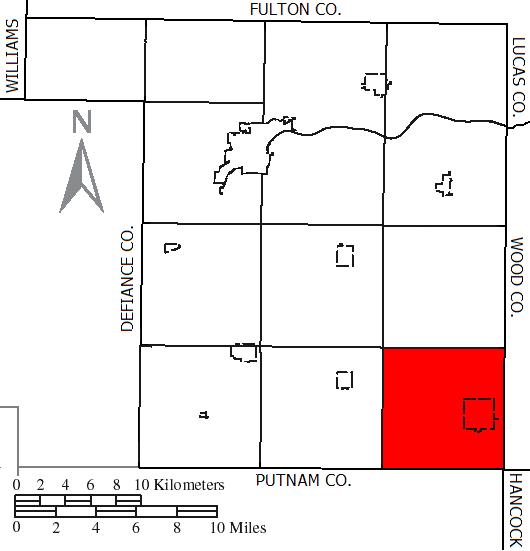 Locator map of Bartlow