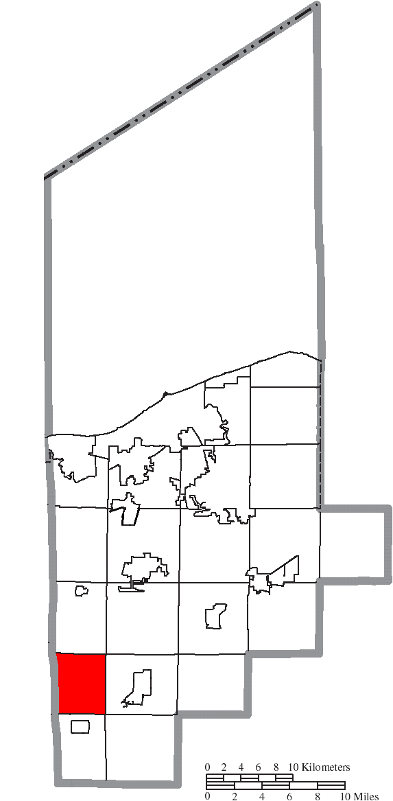 Locator map of Brighton